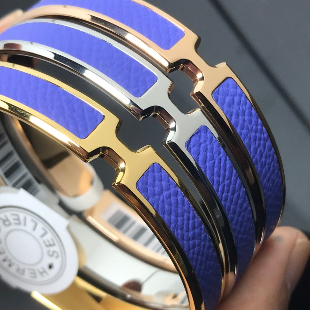 Hermes Olympe Light Purple Bracelet