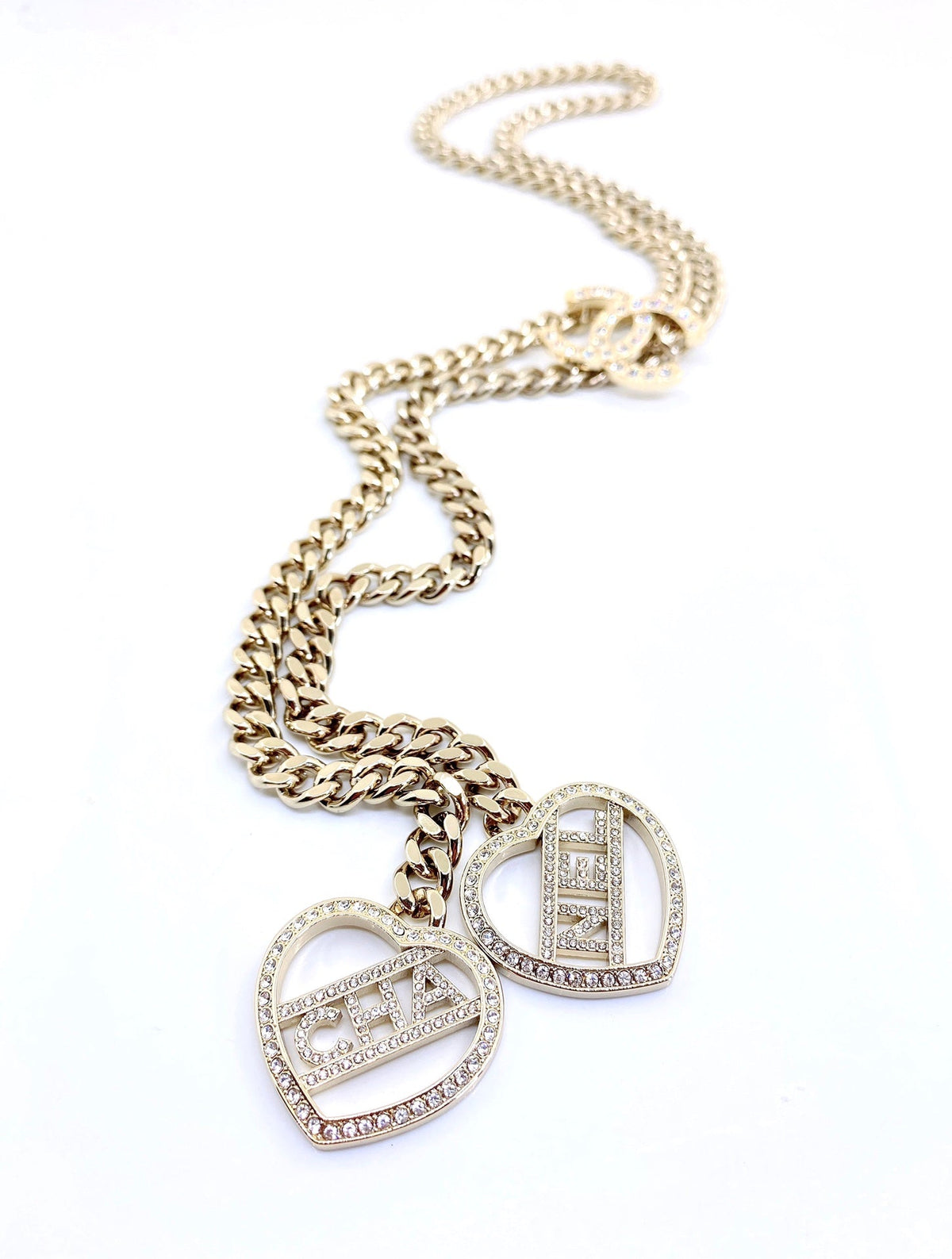 Chanel Heart Chain Necklace