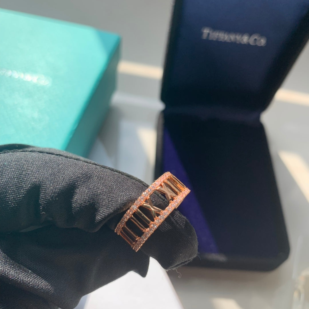 Tiffany Atlas Moissanite Ring - 18K Rose Gold