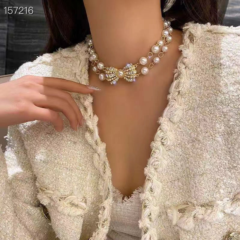 Chanel Bow Choker Necklace