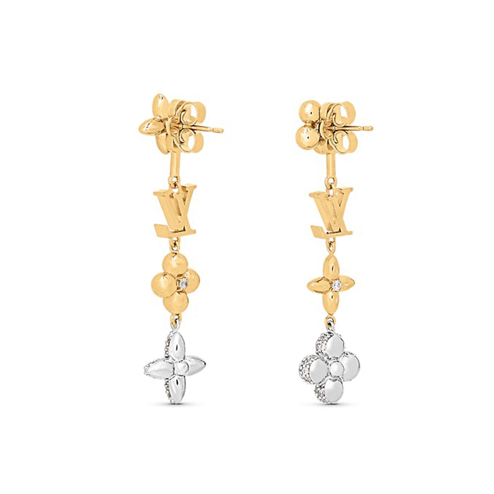Louis Vuitton Monogram Earrings - 18K Yellow Gold