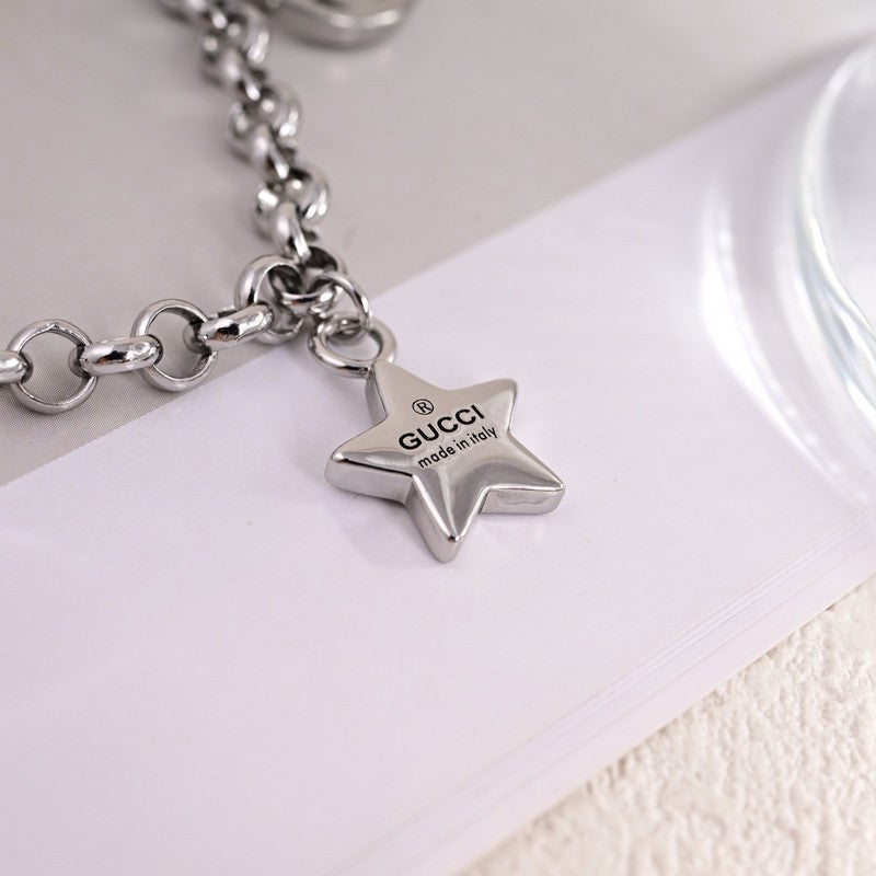 Gucci Double G Star Chain Necklace