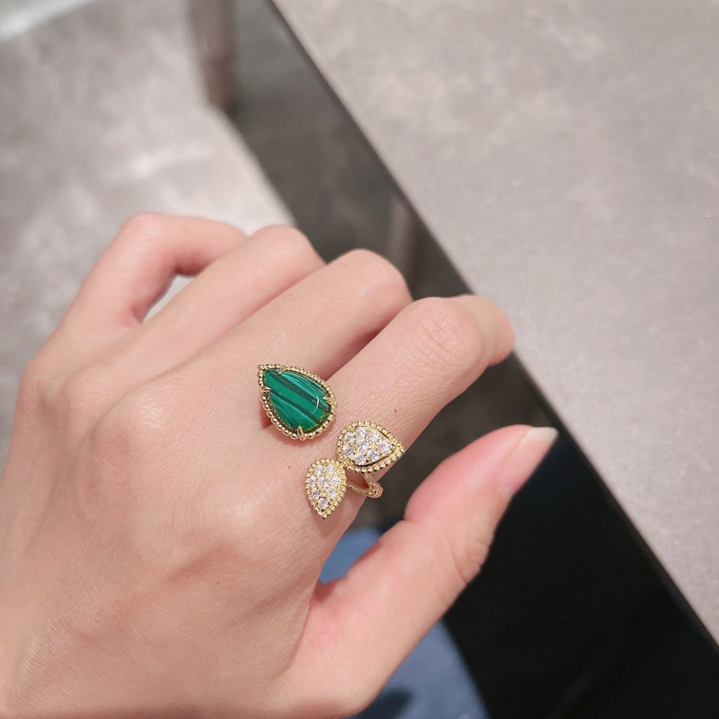 Serpent Boheme Moissanite Ring - 18K White Gold