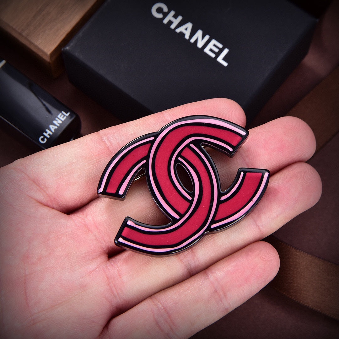 Chanel Pink Brooch
