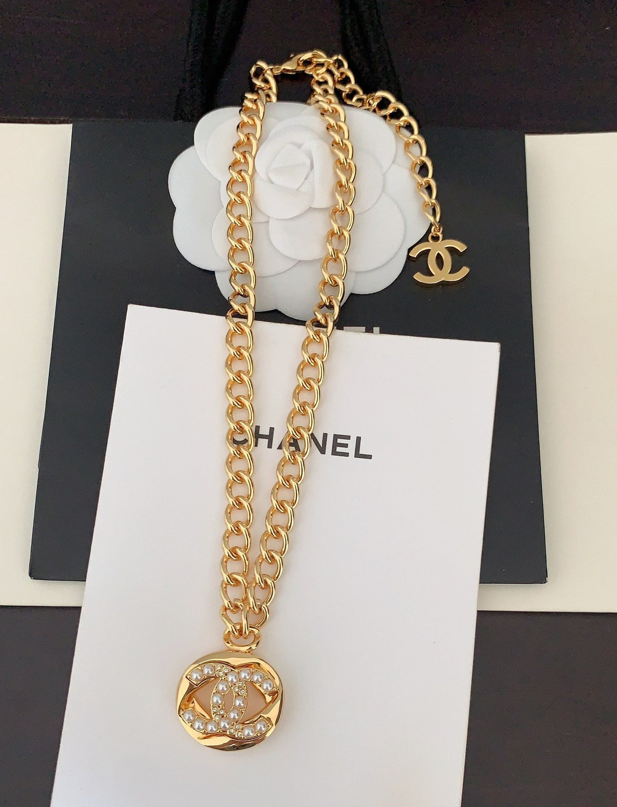 Chanel Diamond Chain Necklace
