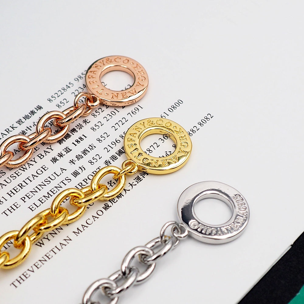 Tiffany Tag Chain Bracelet - 18K Gold