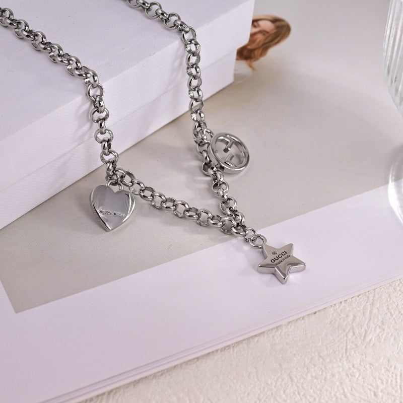 Gucci Double G Star Chain Necklace