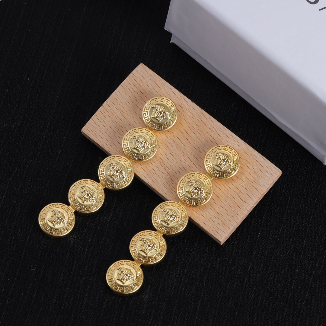 Long Earrings - 18K Yellow Gold