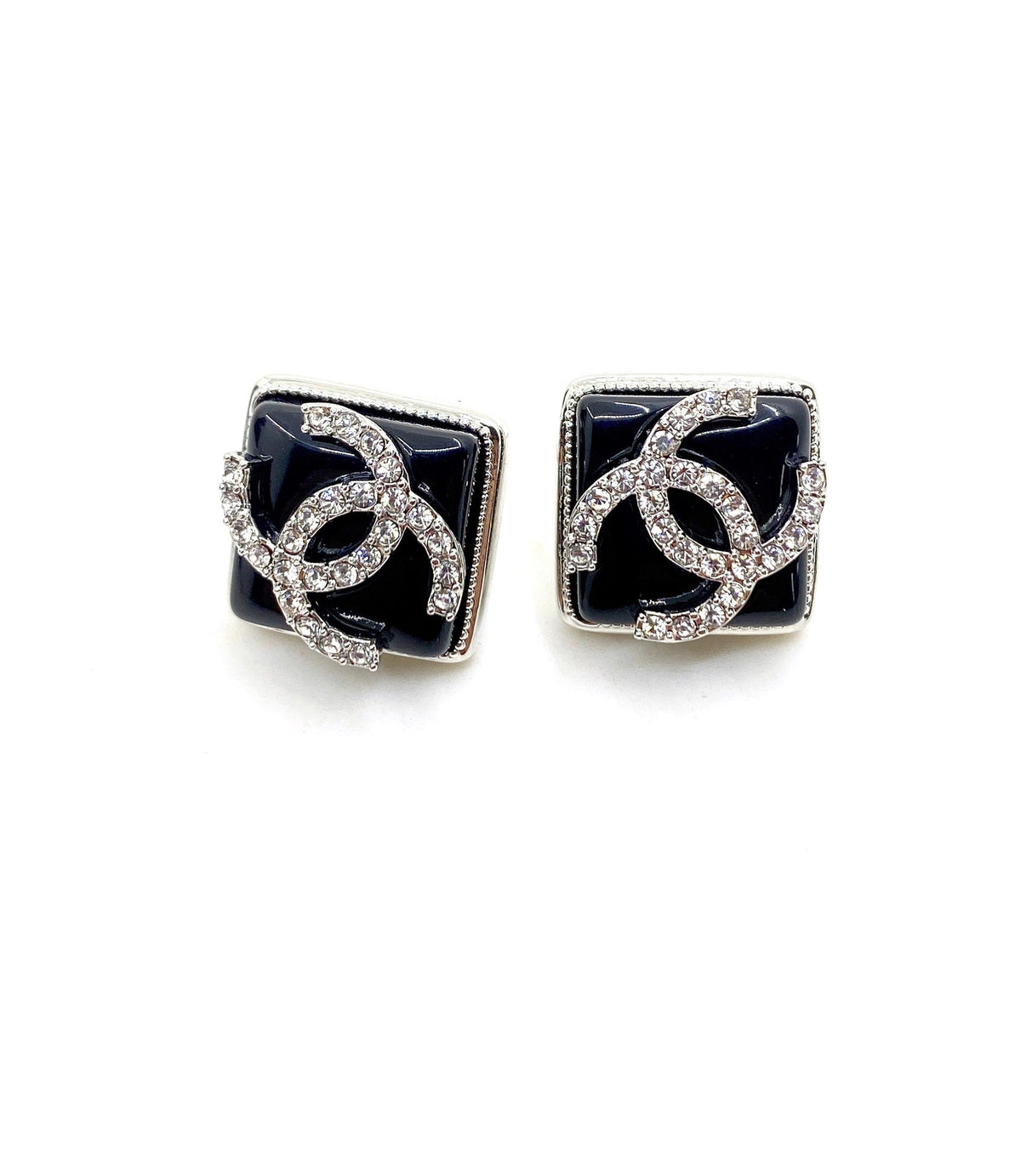 Chanel Square Earrings - 18K Yellow Gold