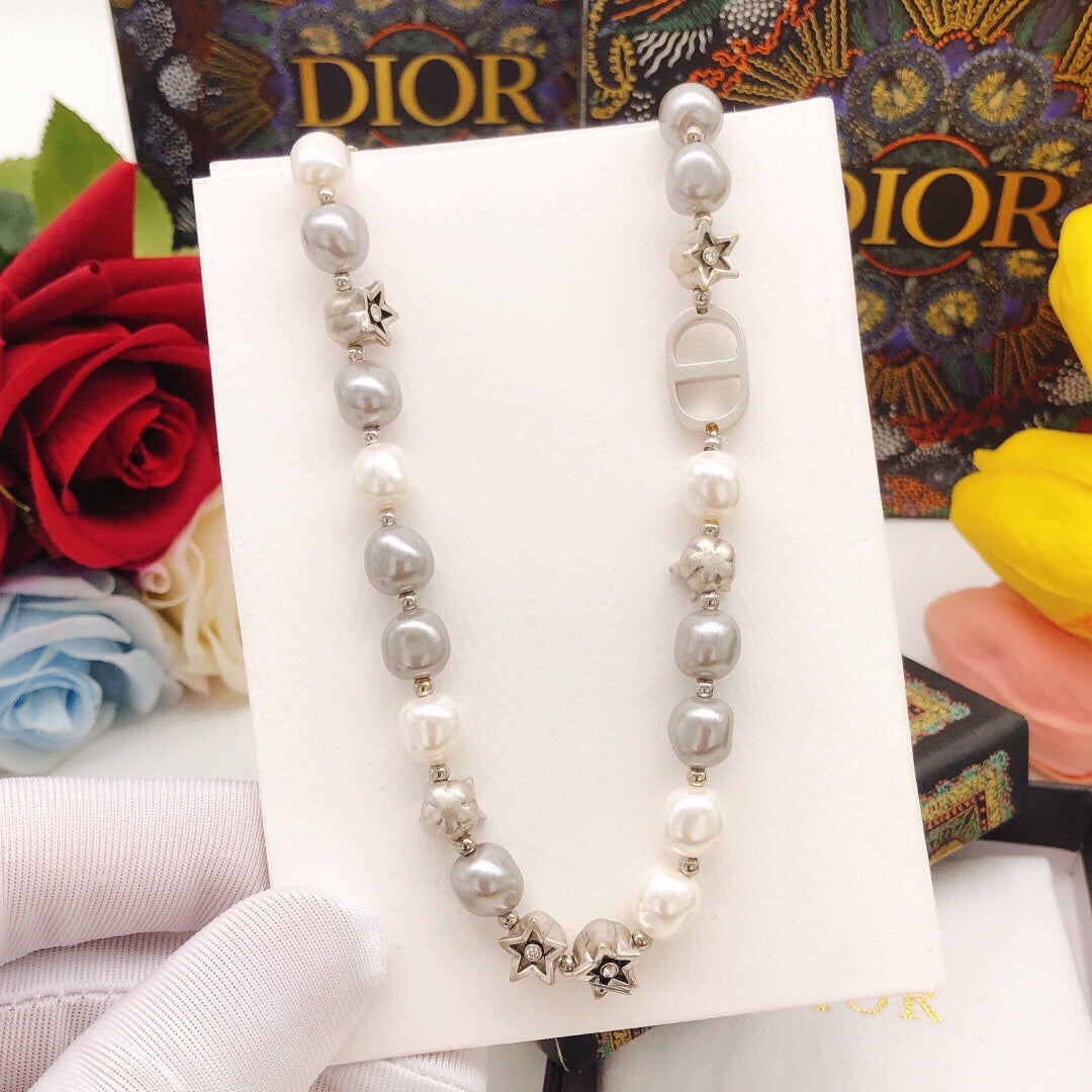 Dior Pearls And Stars Necklace