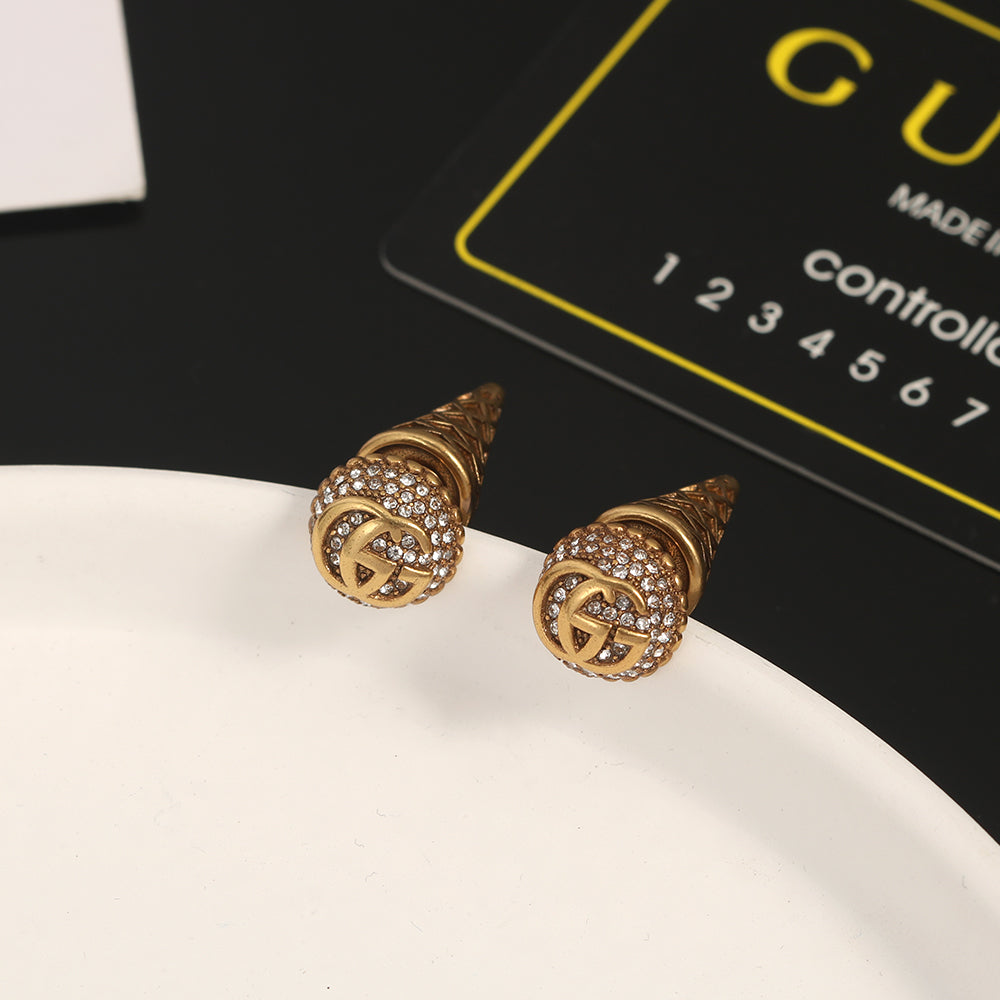Gucci Double G Vintage Earrings - 18K Yellow Gold