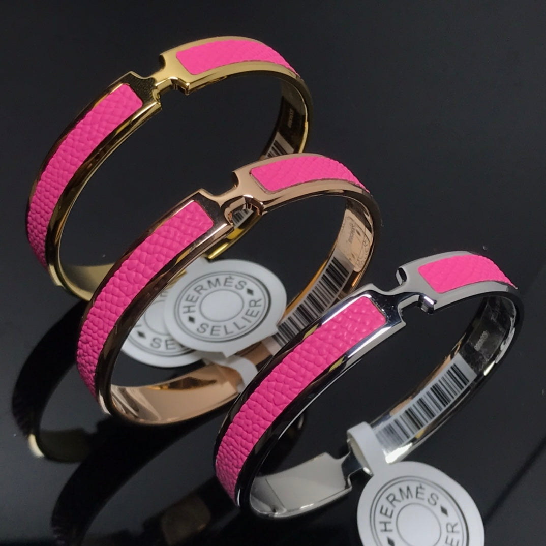 Hermes Olympe Pink Bracelet