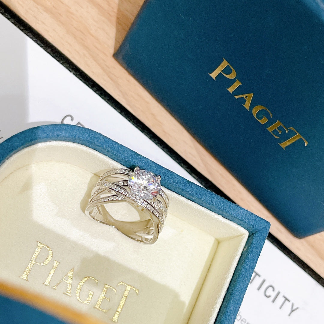 Limelight Jazz Party Ring - 18K White Gold