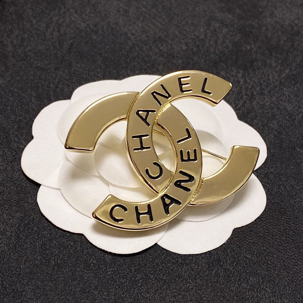 Chanel Script Brooch