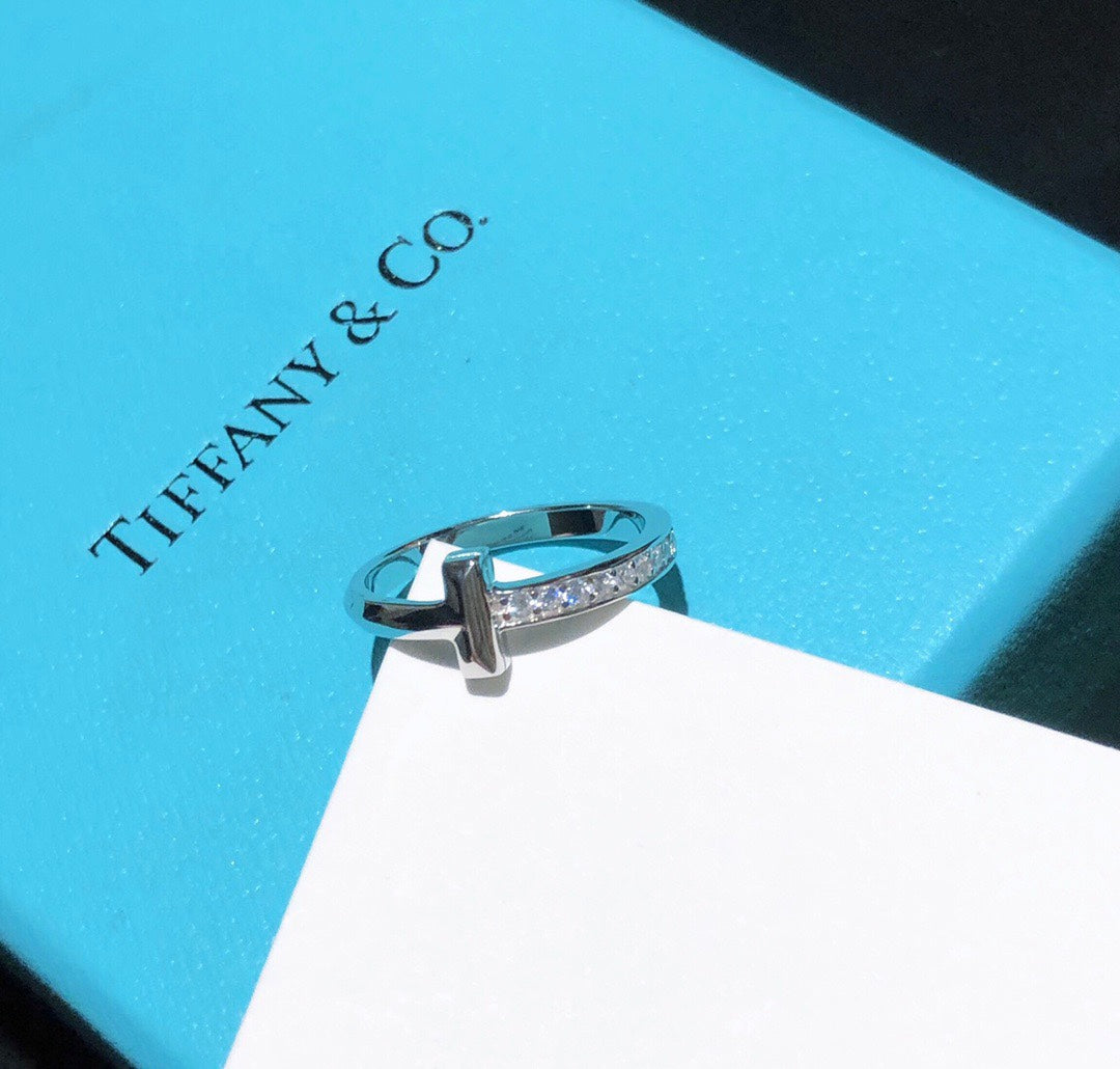 Tiffany T1 Moissanite Ring - 3.5 mm Width - 18K Gold