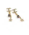 Chanel Star Pearl Earrings - 18K Yellow Gold