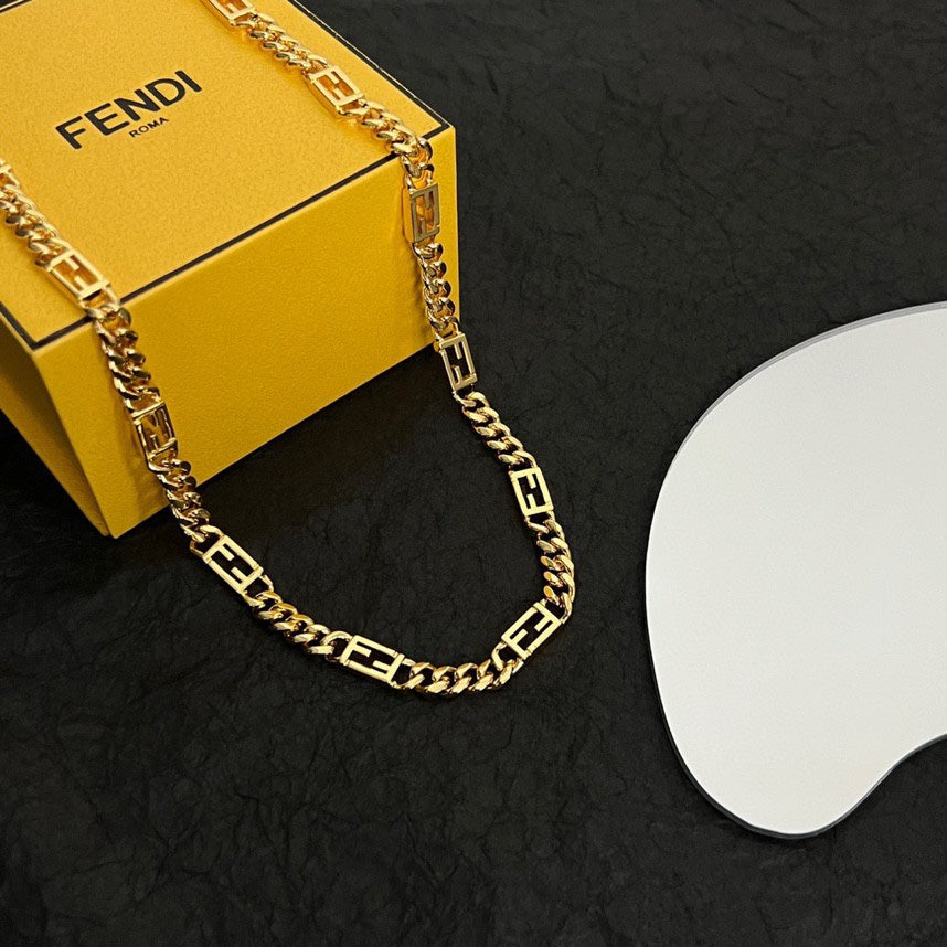 Fendi Baguette Chain Necklace