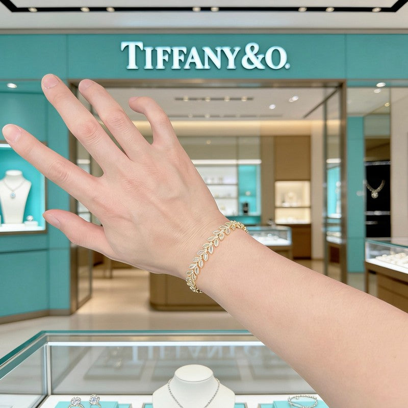 Return to Tiffany Crystal Bracelet - 18K Rose Gold