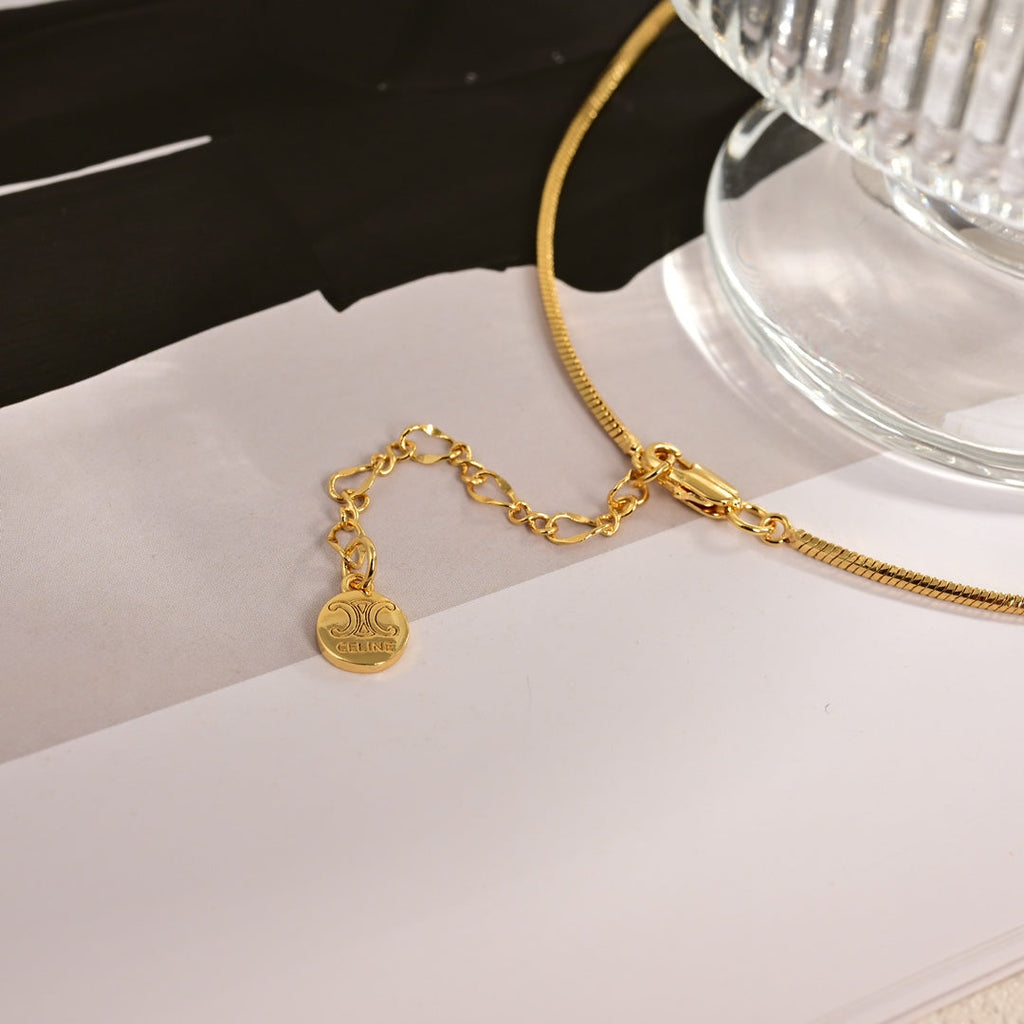 Celine Triomphe Celine Pearl Necklace