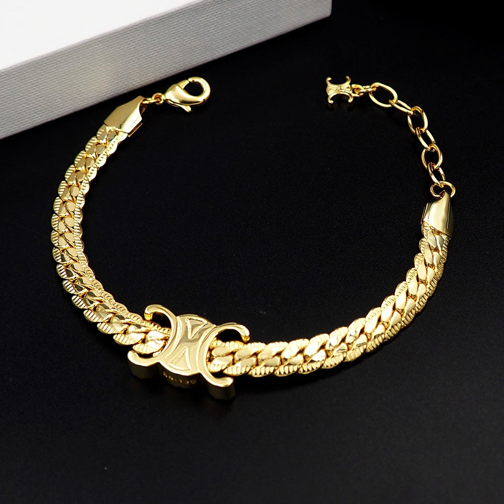 Celine Triomphe Diamond Bracelet