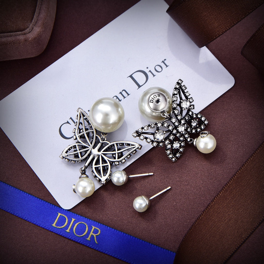 Dior Tribales Butterfly Earrings