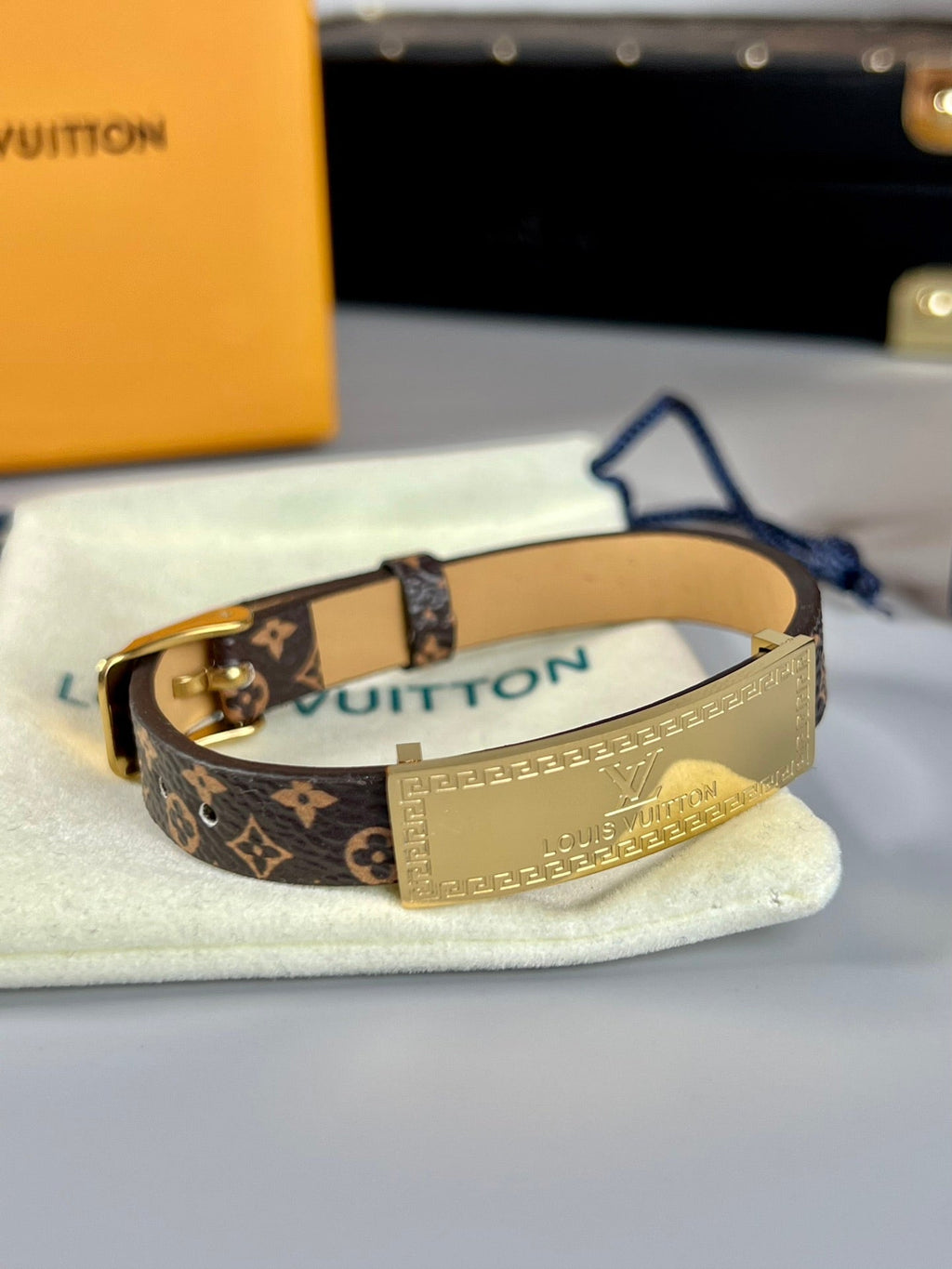 Louis Vuitton Leather Bracelet