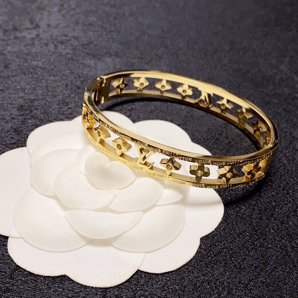 Louis Vuitton Crystal Hollow Bracelet