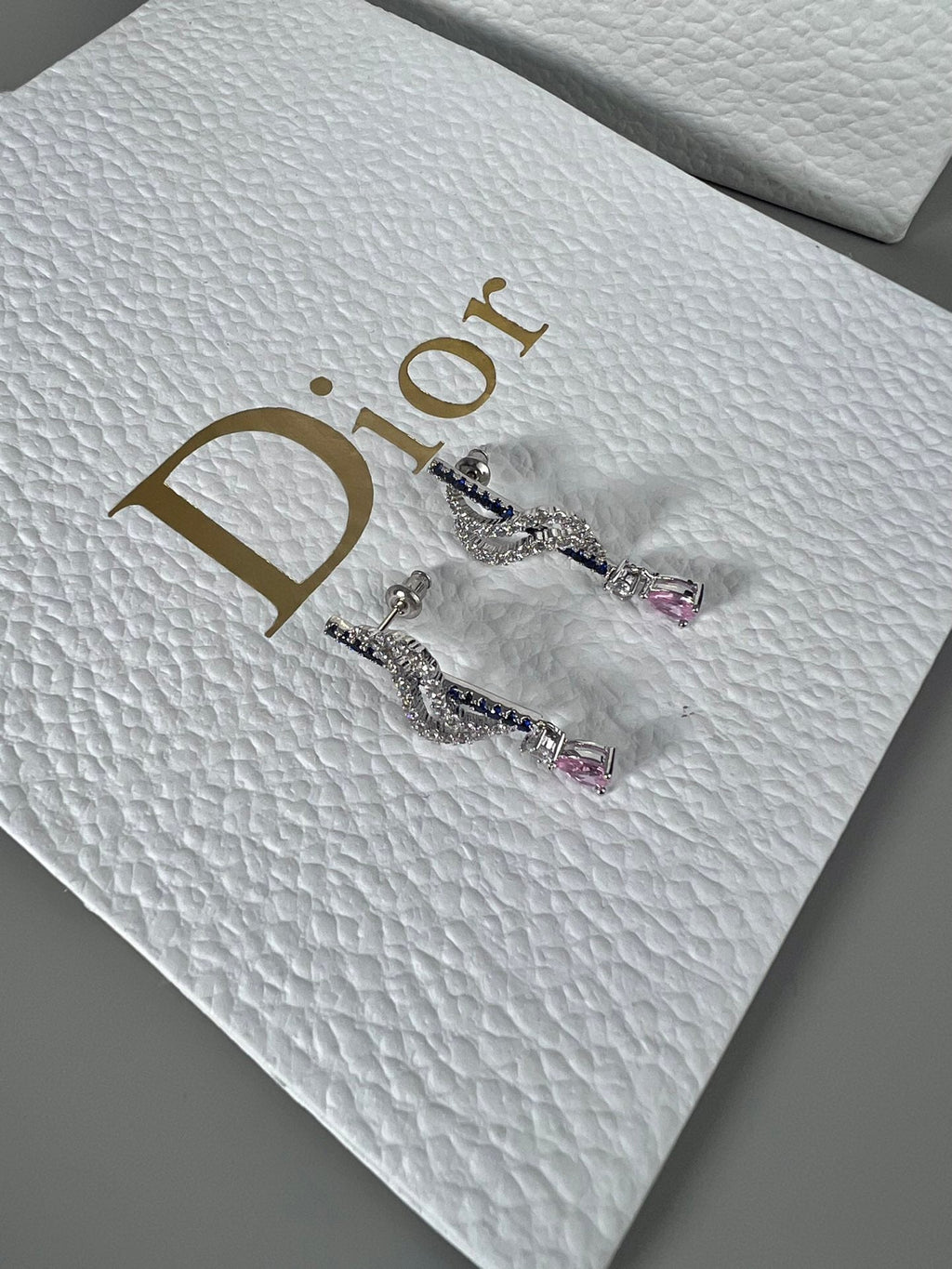 Dior Vintage Purple Crystal Earrings