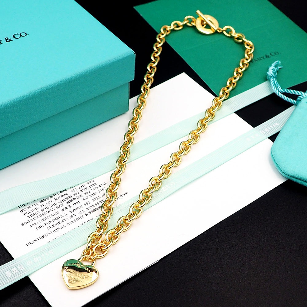 Tiffany Tag Chain Necklace