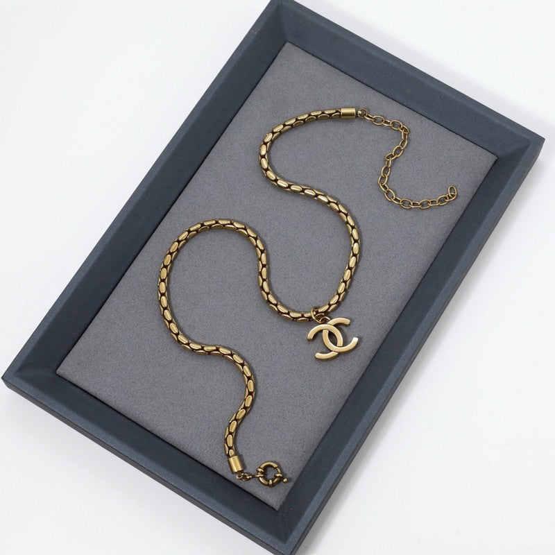 Chanel Vintage Gold Choker Necklace