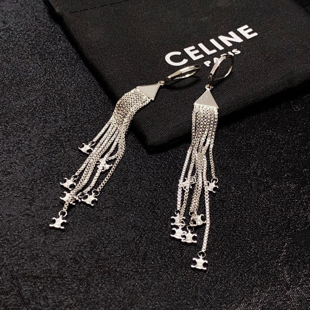 Celine Earrings - 18K White Gold