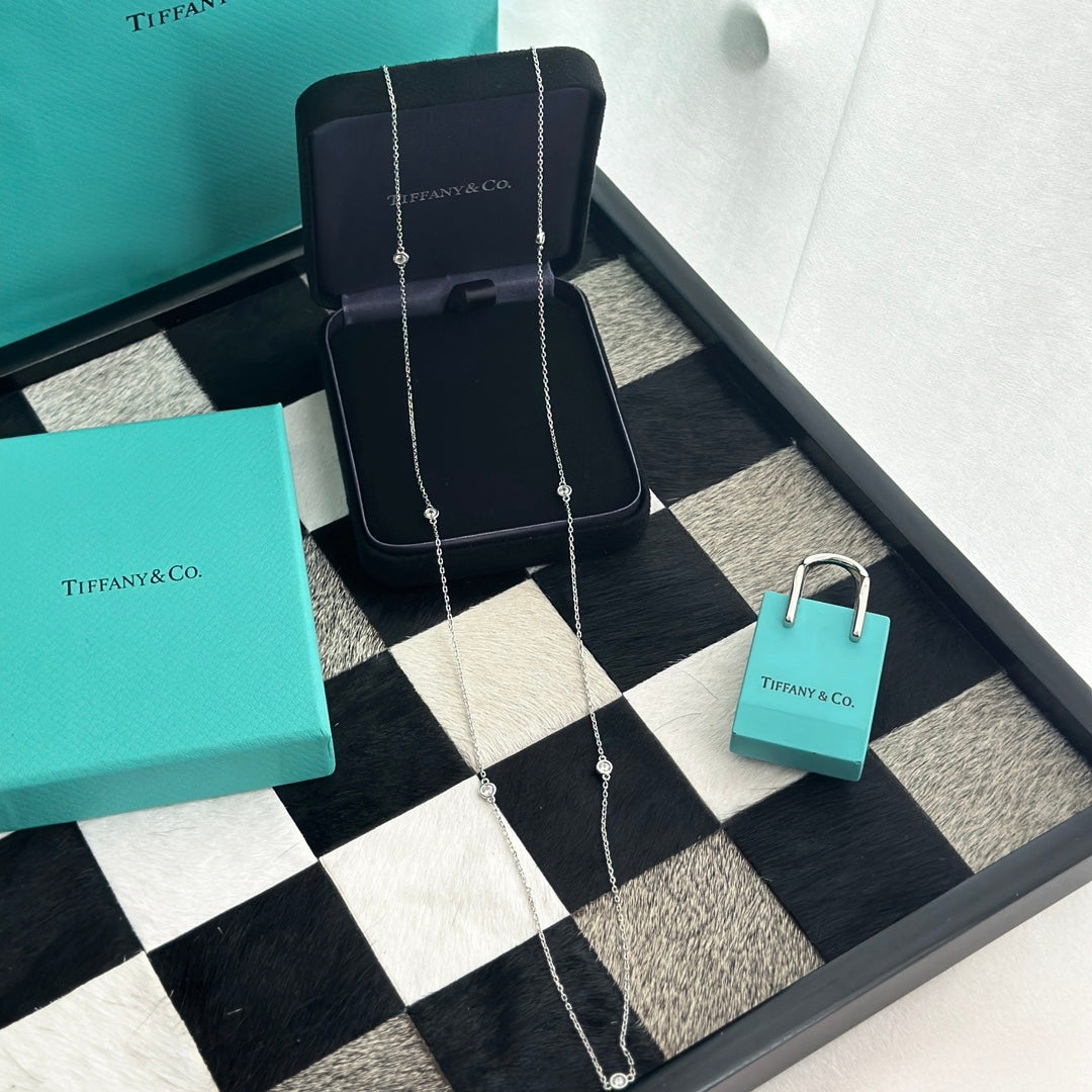 Tiffany Elsa Peretti Diamonds By The Yard Necklace