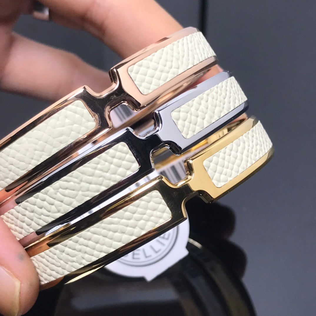 Hermes Olympe White Bracelet
