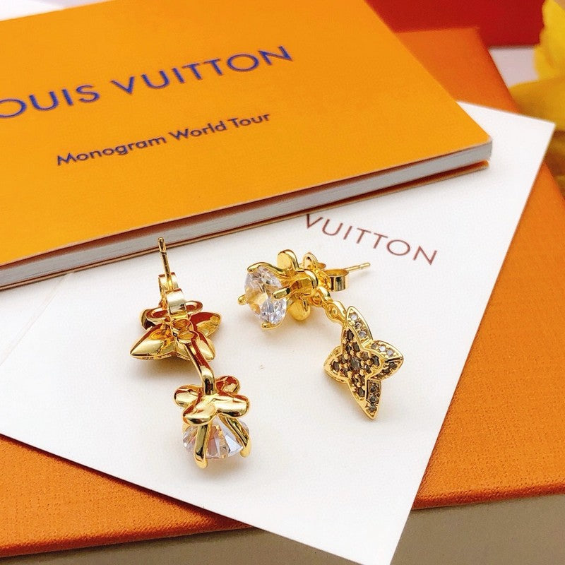 Louis Vuitton Blossom Monogram Earrings - 18K Yellow Gold
