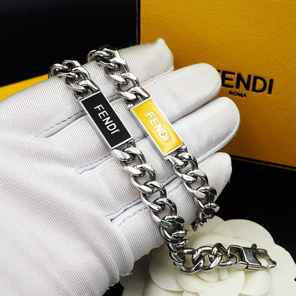 Fendi Chain Bracelet - 18K White Gold