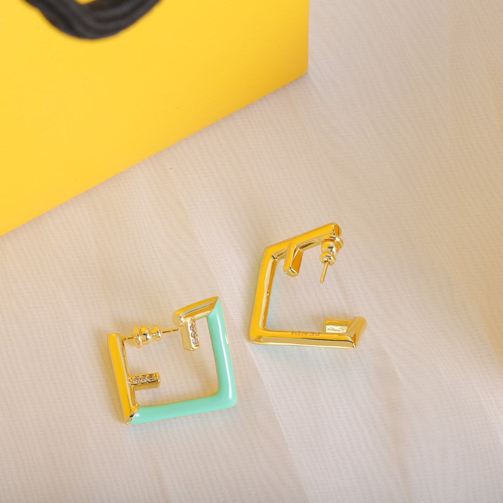 Fendi Vintage Earrings - 18K Yellow Gold