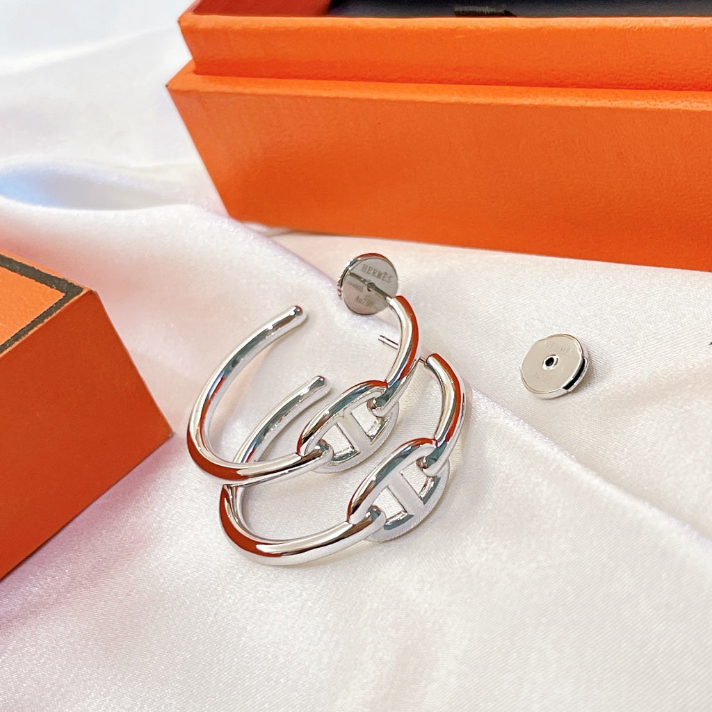 Hermes Chaine D'Ancre Earrings