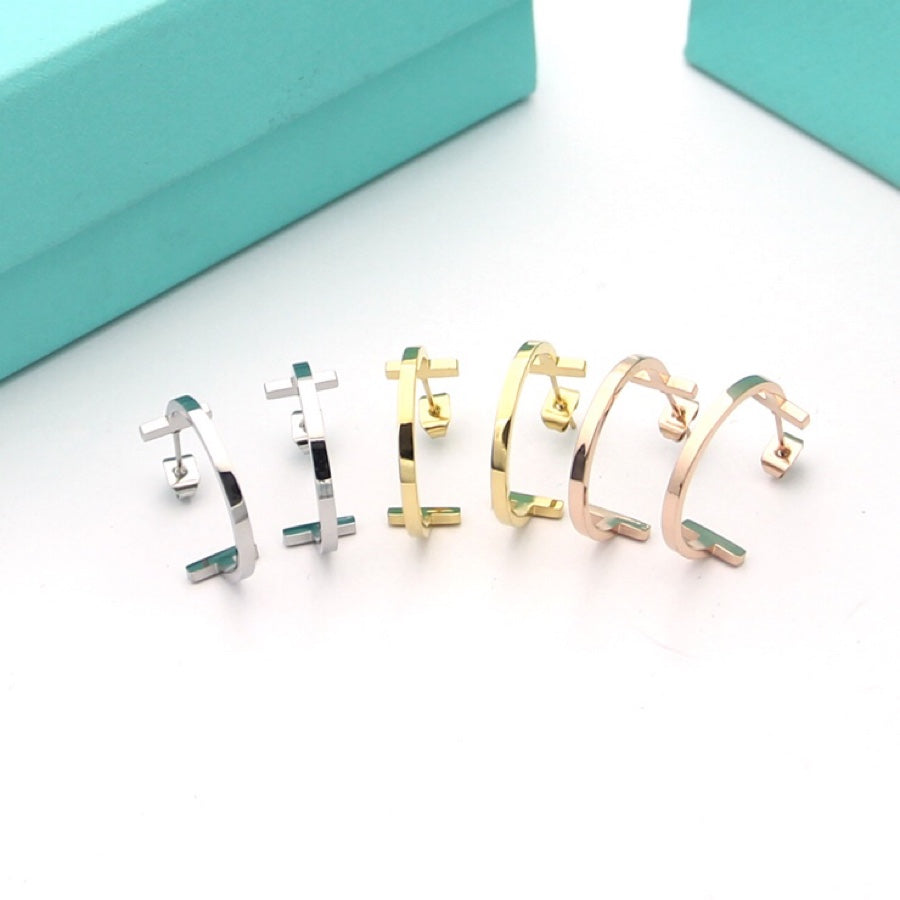 Tiffany Hoop Earrings - 18K White Gold