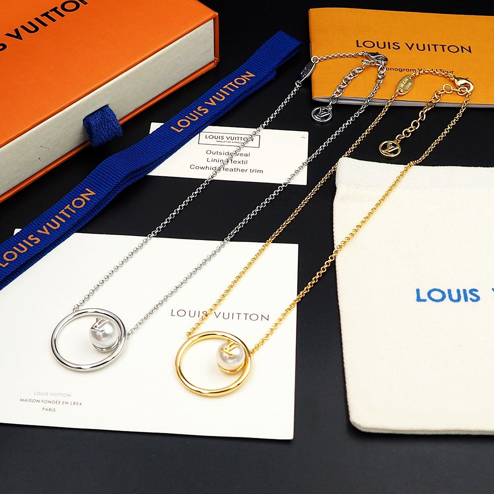 Louis Vuitton Eclipse Pearl Necklace
