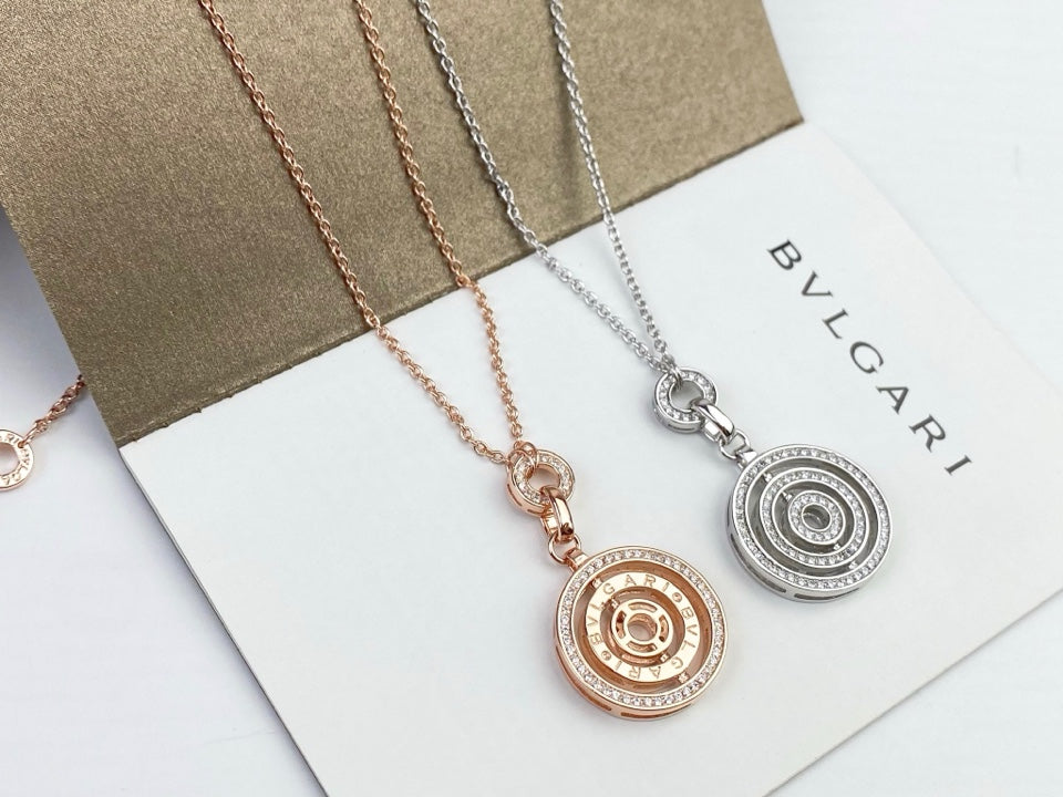 Bvlgari Cerchi Astrale Moissanite Necklace - 18K Gold