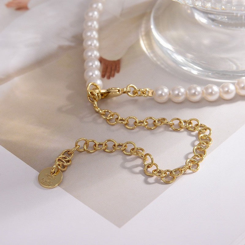 Celine Triomphe Pearl Necklace