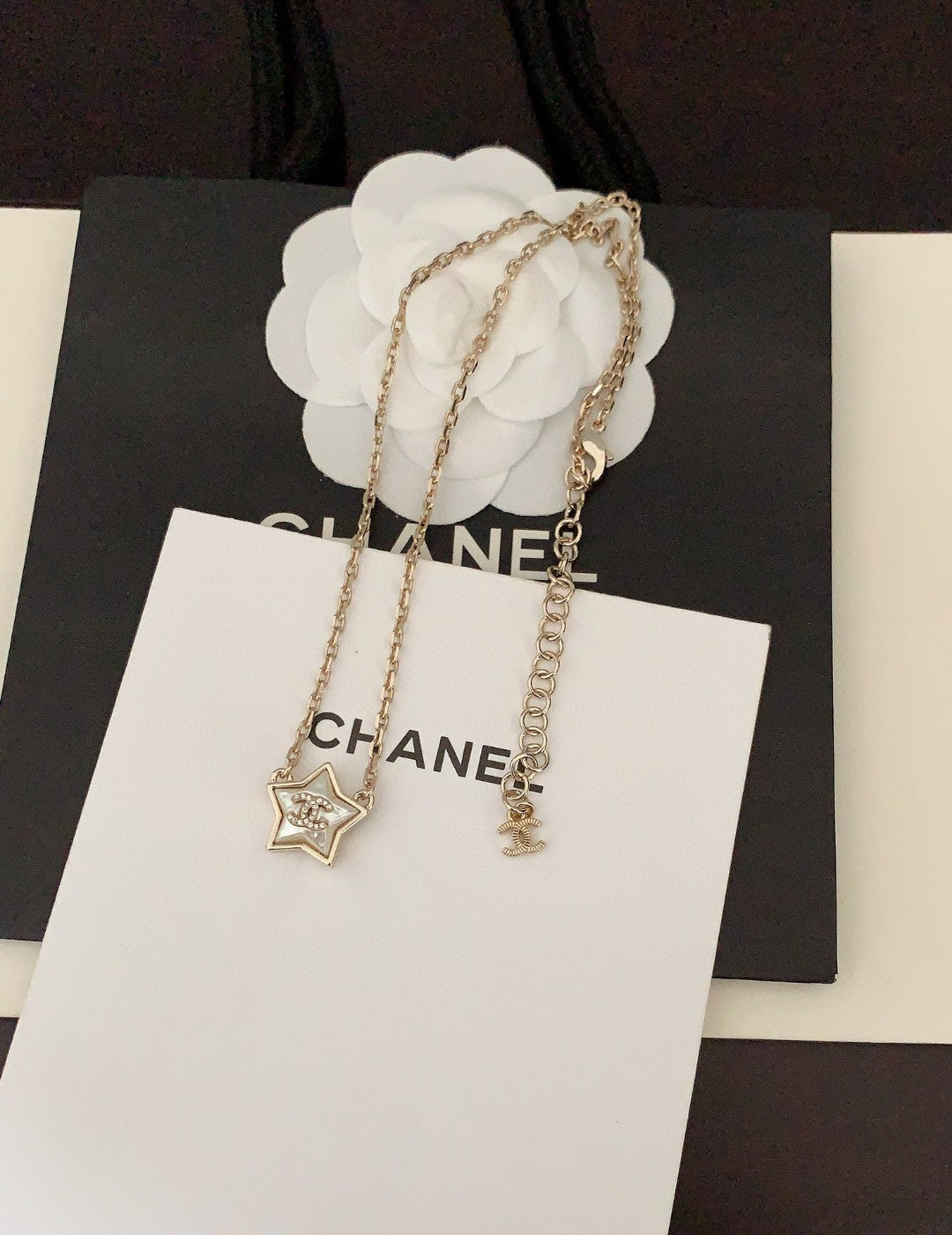Chanel Star Pearl Necklace