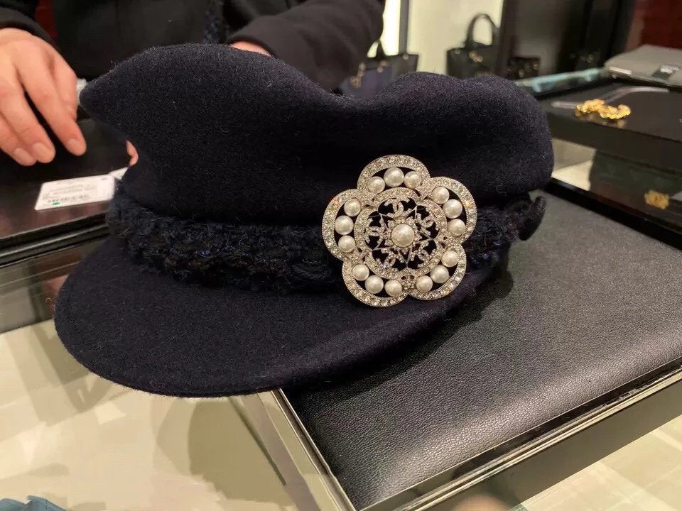 Chanel Camellia Pearl Brooch