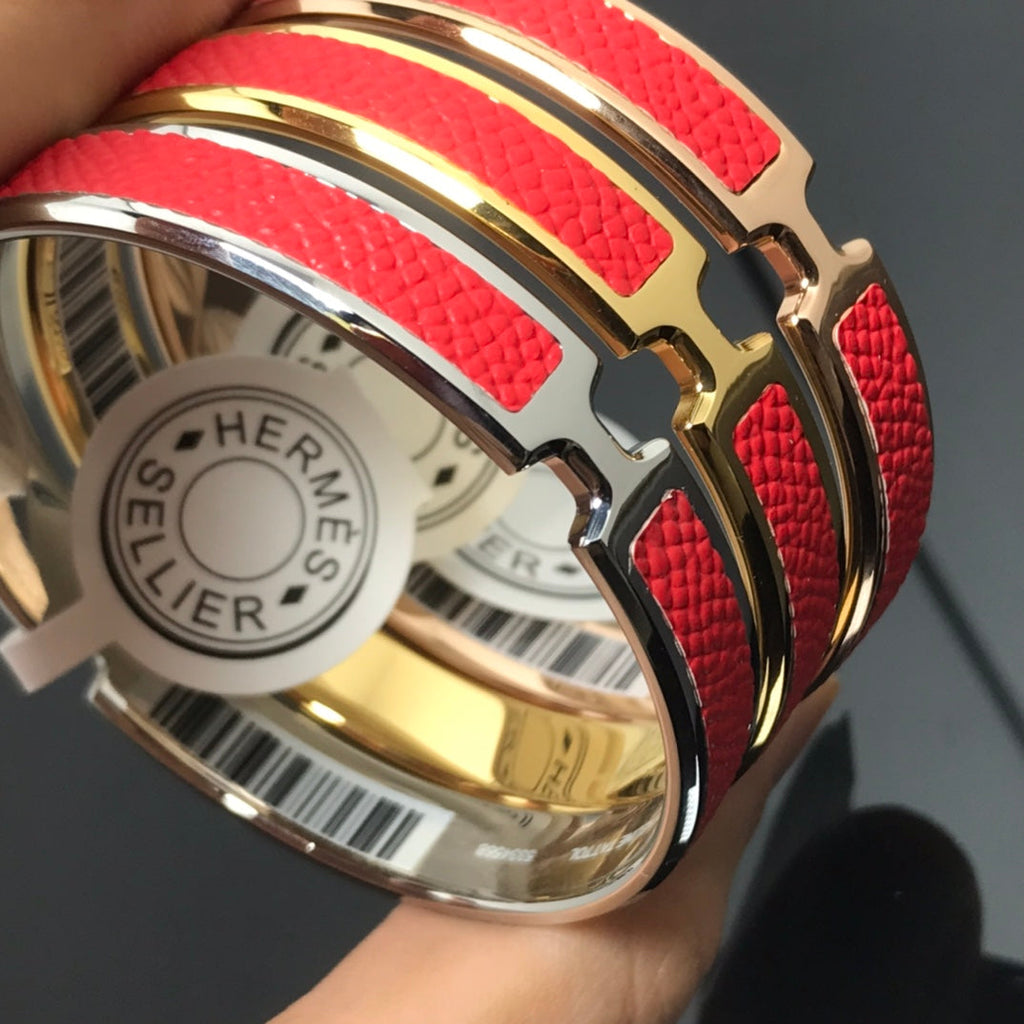 Hermes Olympe Red Bracelet