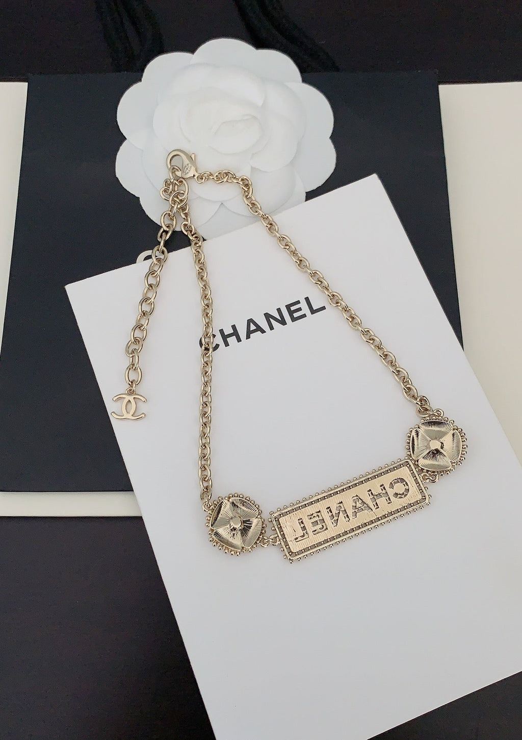 Chanel Resin Diamond Necklace