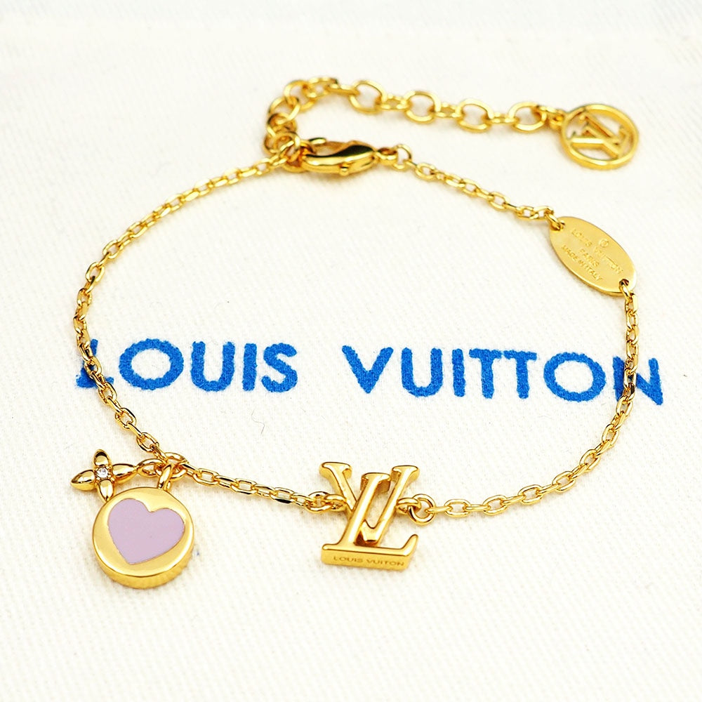 Louis Vuitton Iconic Pink Heart Bracelet