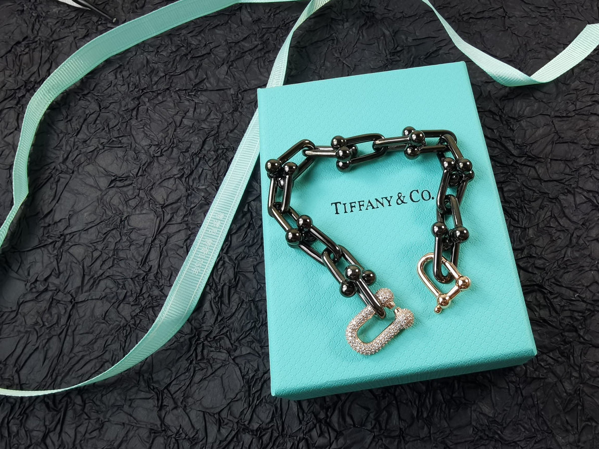 Tiffany HardWear Titanium Bracelet - 18K Rose Gold