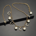 Gucci Double G Pearl Necklace