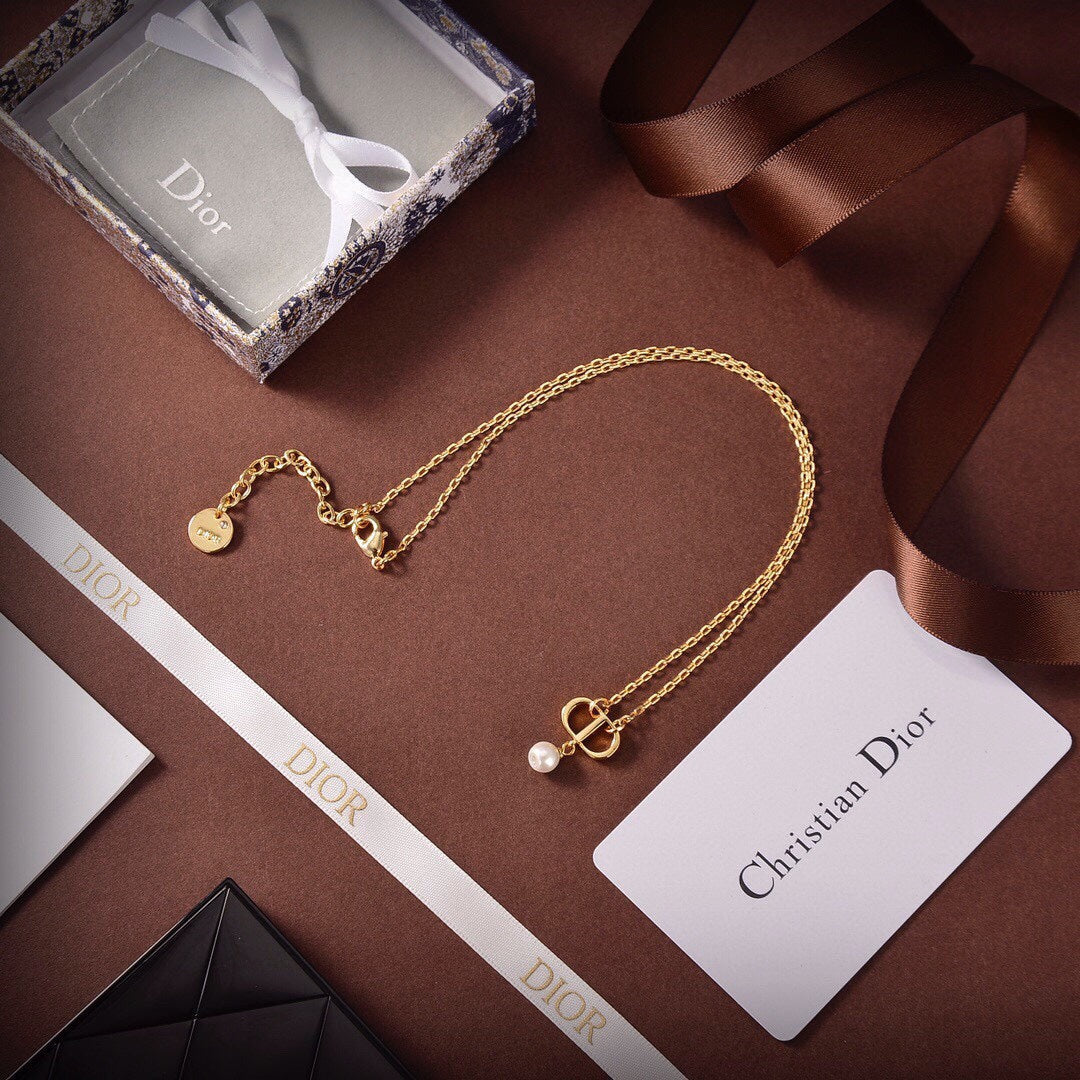 Dior Petit CD Pearl Necklace