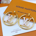 Louis Vuitton Louise Hoop Pearl Earrings - 18K Gold